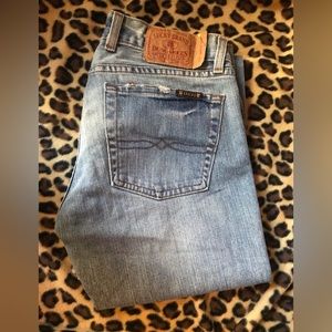 Lucky Brand Lil’ Maggie distressed Jeans Made In America size 27